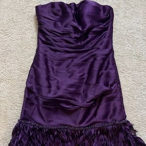 strapless cocktail dress